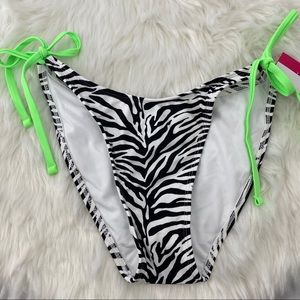 4/$20 Xhilaration Black White Bikini Bottoms M